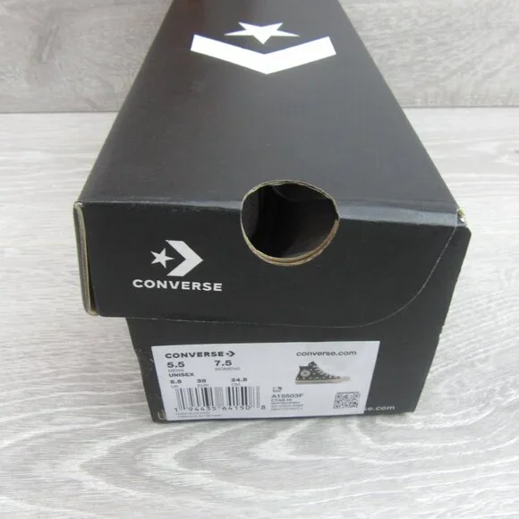 Converse Chuck Taylor All Star HI Archive Stars Womens Size 7.5 Navy NEW - Picture 13 of 14